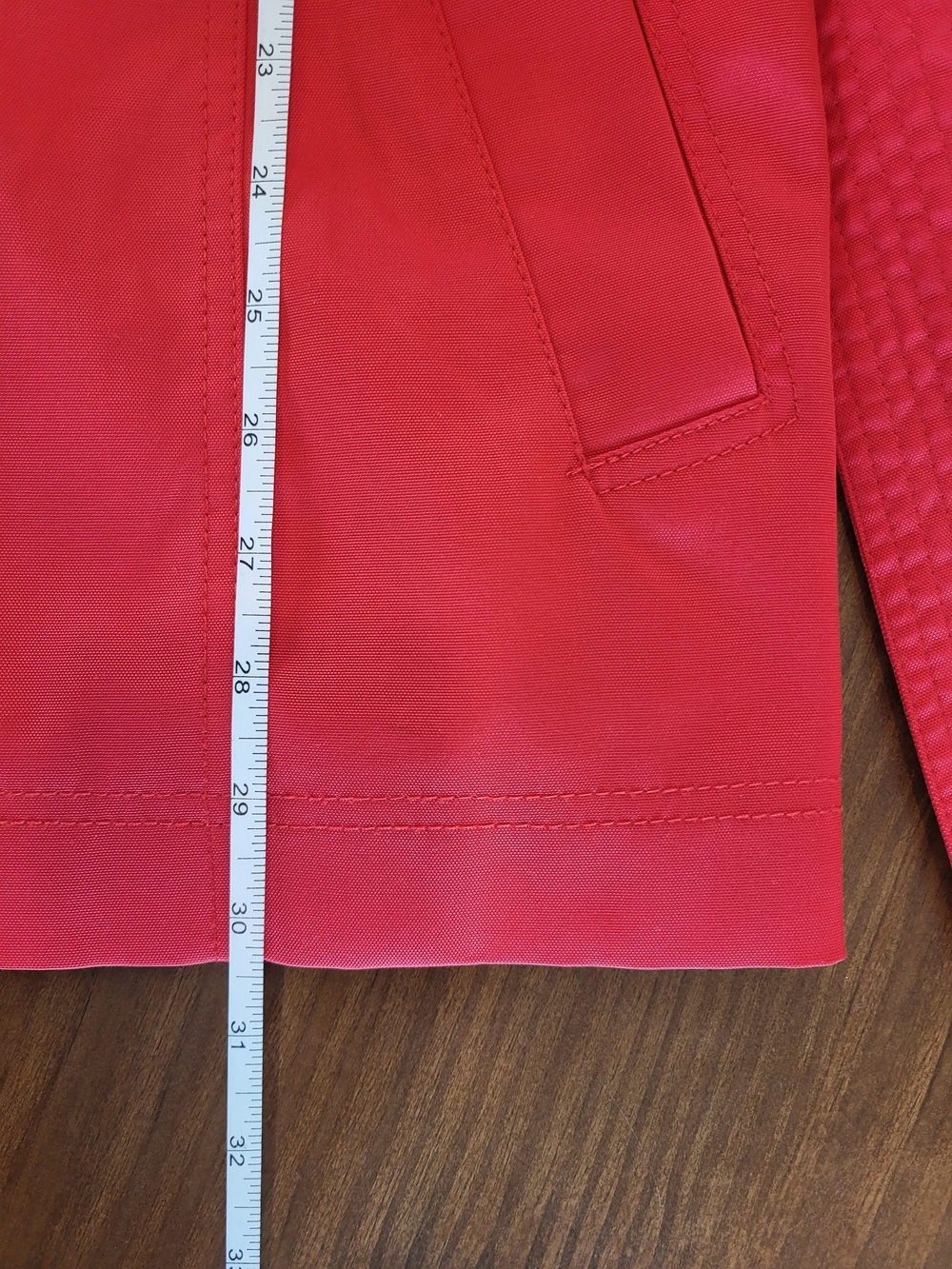 ❤️ le château Classic Red Trench Coat with Belt - Picture 12 of 13